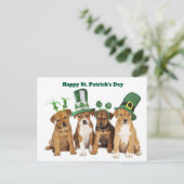 St. Patrick's Day Feiertagspostkarte (Stehend Vorderseite)