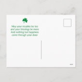 St. Patrick's Day Feiertagspostkarte (Rückseite)
