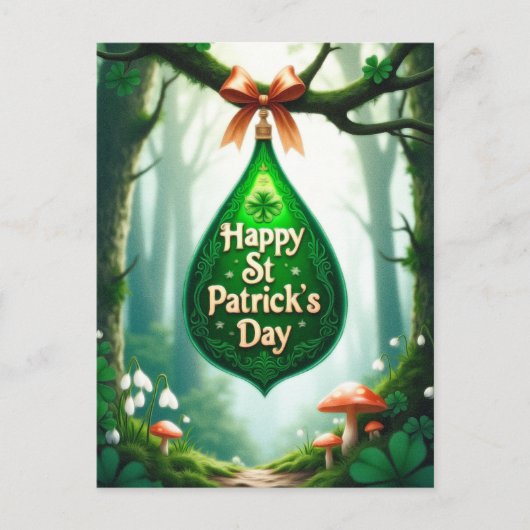 St. Patrick's Day Feiertagspostkarte (Vorderseite)