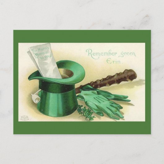 St. Patrick's Day Feiertagspostkarte (Vorderseite)