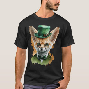 St Patrick's Day Fennec Fuchs Vintag Fox Men Women T-Shirt
