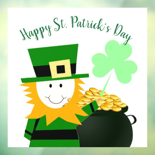 St. Patrick's Day Fensteraufkleber (Blatt 3)