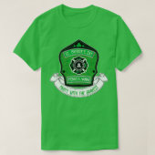 St Patricks Day Feuerwehrmann Pennsylvania Bravest T-Shirt (Design vorne)