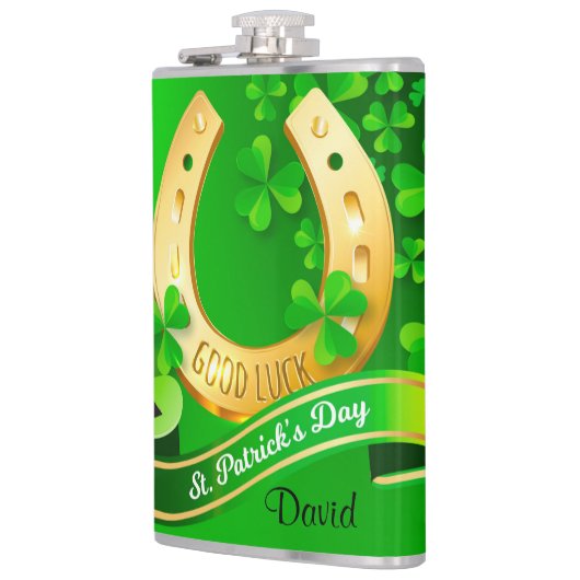 St. Patrick's Day Flachmann (Links)