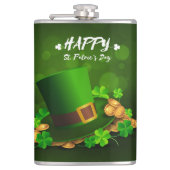 St. Patrick's Day Flachmann (Vorderseite)