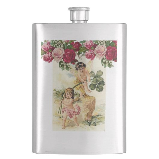 St. Patrick's Day-Flasche Flachmann (Vorderseite)