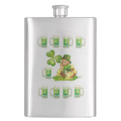 St. Patrick's Day-Flasche Flachmann (Vorderseite)