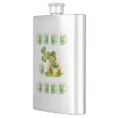 St. Patrick's Day-Flasche Flachmann (Links)