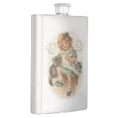 St. Patrick's Day-Flasche Kätzchen Flachmann (Rechts)