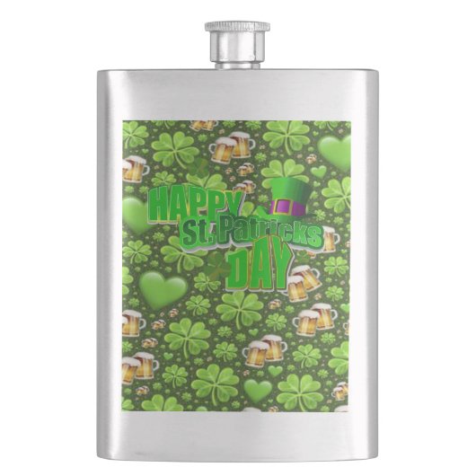 St. Patrick's Day Flask Flachmann (Vorderseite)