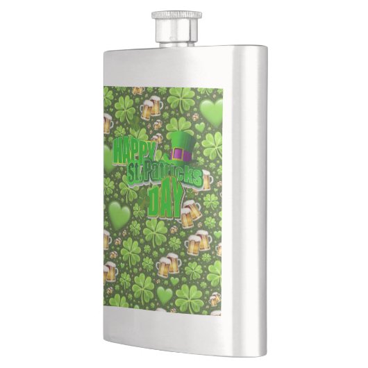 St. Patrick's Day Flask Flachmann (Links)