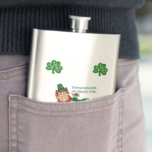 St. Patrick's Day Flask Flachmann (Beispiel)