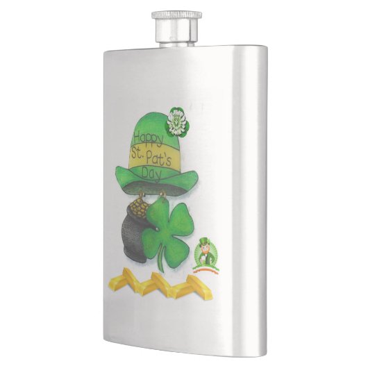 St. Patrick's Day Flask Flachmann (Links)