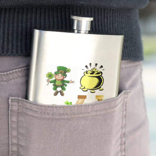 St. Patrick's Day Flask Flachmann (Beispiel)