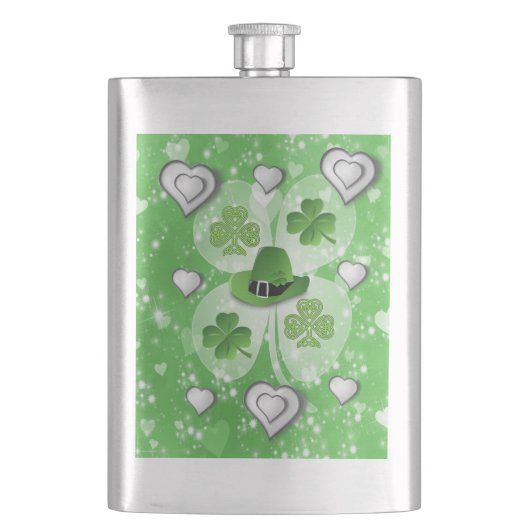 St. Patrick's Day Flask Flachmann (Vorderseite)