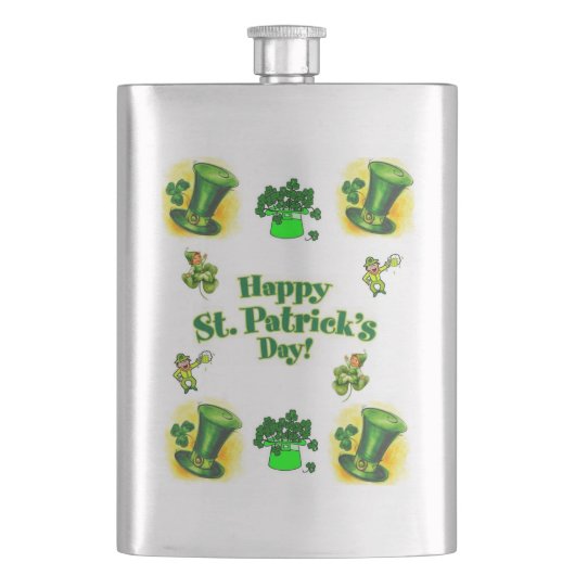St. Patrick's Day Flask Flachmann (Vorderseite)