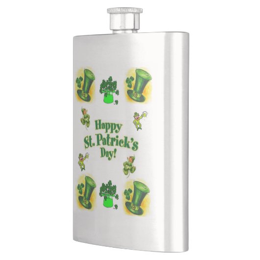 St. Patrick's Day Flask Flachmann (Links)