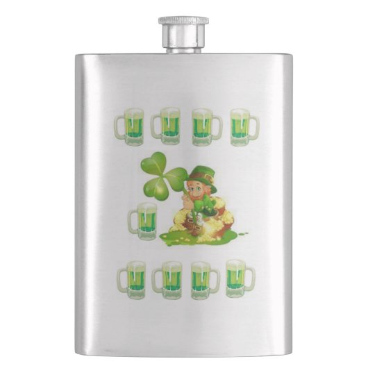 St. Patrick's Day Flask Flachmann (Vorderseite)