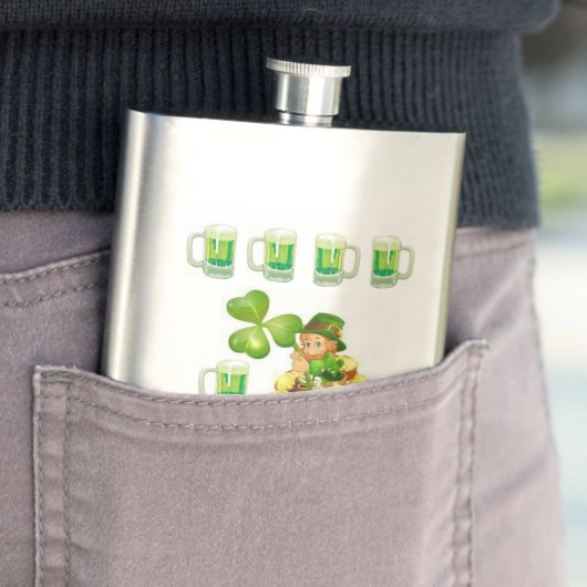 St. Patrick's Day Flask Flachmann (Beispiel)