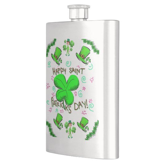 St. Patrick's Day Flask Flachmann (Links)