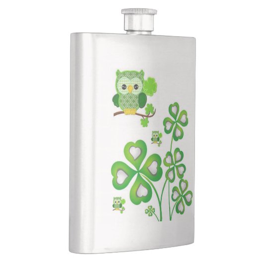 St. Patrick's Day Flask Owl Flachmann (Rechts)