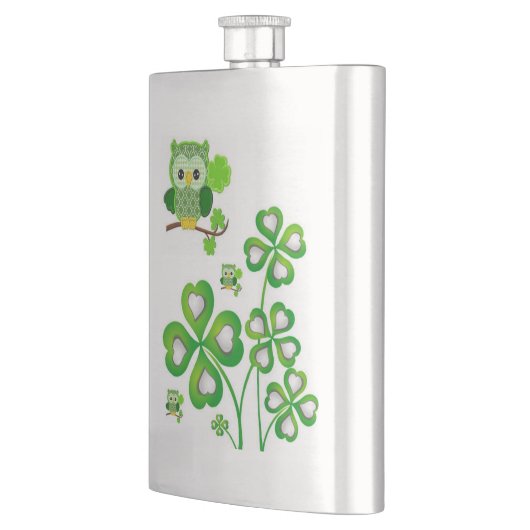 St. Patrick's Day Flask Owl Flachmann (Links)