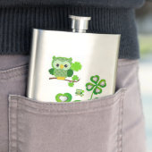 St. Patrick's Day Flask Owl Flachmann (Beispiel)