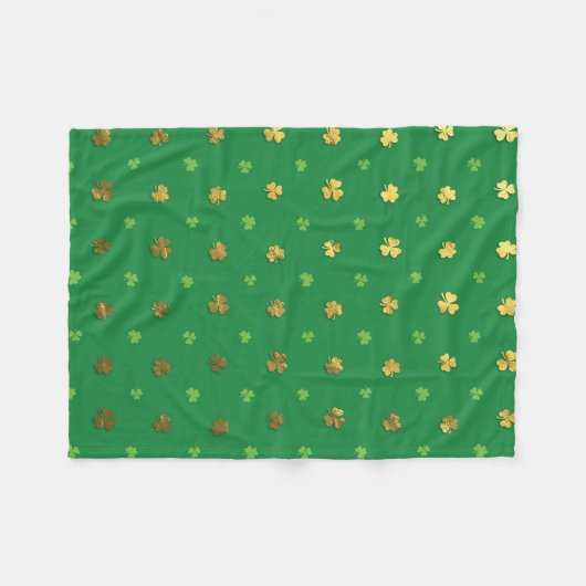 St. Patrick's Day Fleece Blanket (Vorderseite (Horizontal))