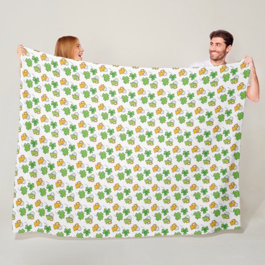 St. Patrick's Day Fleece Blanket (Beispiel)