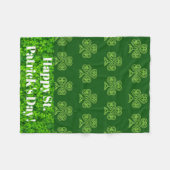 St Patricks Day Fleece Blanket für Rollstuhl (Vorderseite (Horizontal))