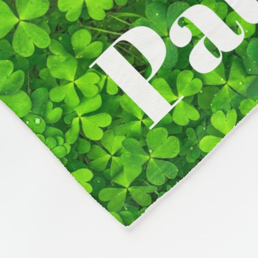 St Patricks Day Fleece Blanket für Rollstuhl (Ecke)
