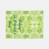 St Patrick's Day Fleece Blanket für Rollstuhl (Vorderseite (Horizontal))