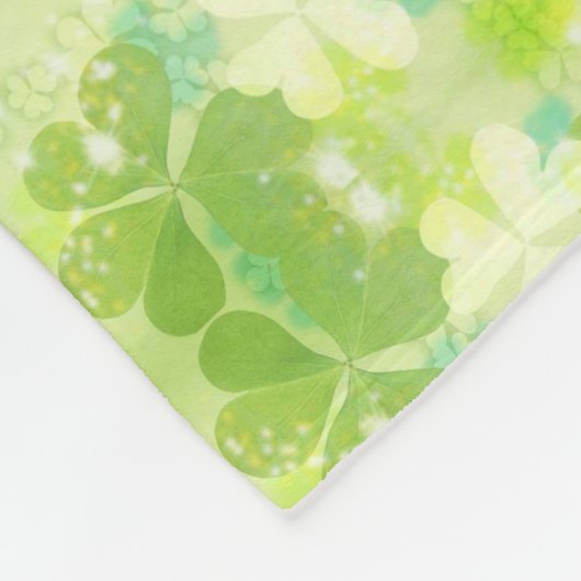 St Patrick's Day Fleece Blanket für Rollstuhl (Ecke)