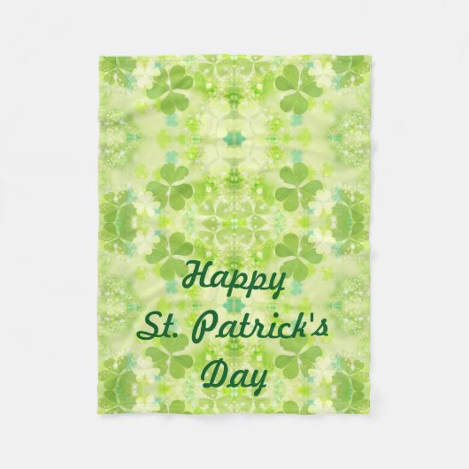 St Patrick's Day Fleece Blanket für Rollstuhl (Vorderseite)