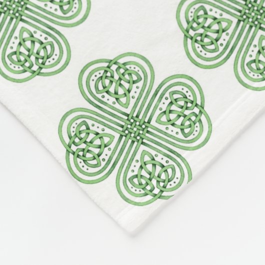 St Patrick's Day Fleece Blanket für Rollstuhl (Ecke)