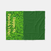 St Patricks Day Fleece Blanket für Rollstuhl (Vorderseite (Horizontal))