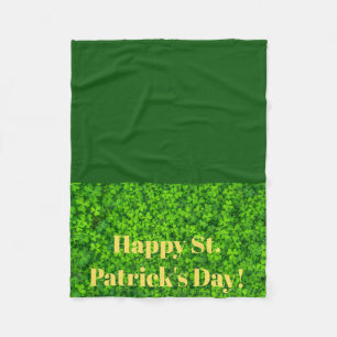 St Patricks Day Fleece Blanket für Rollstuhl
