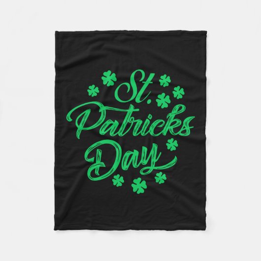 St Patricks Day Fleecedecke (Vorderseite)