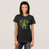 St Patricks Day Floss Dance Irish Flossing Pineapp T-Shirt (Vorne ganz)