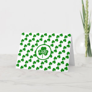 St. Patrick's Day Folded Holiday Card Feiertagskarte