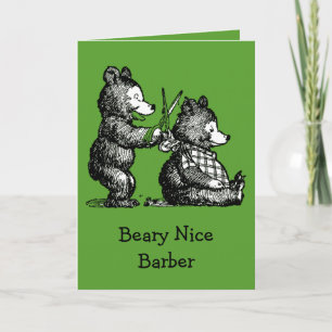 St. Patrick's Day for Barber Dankeskarte