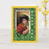 St. Patrick's Day for Friend with Irish Sessing Karte (Gelbe Blume)