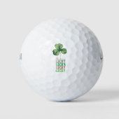 St. Patrick's Day for Golfer Glück Golf Balls Golfball (Vorderseite)