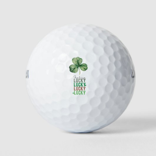 St. Patrick's Day for Golfer Glück Golf Balls Golfball (Vorderseite)
