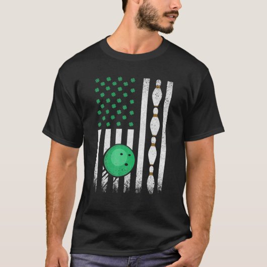 St. Patrick's Day for Idea Irish American Bowling T-Shirt (Vorderseite)