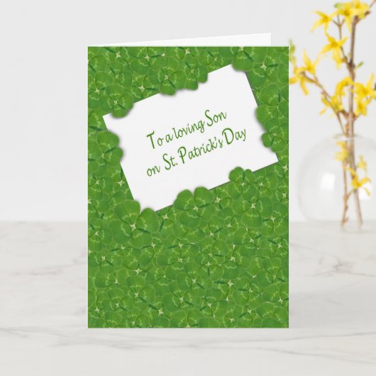 St.Patrick's Day for Son Karte (Gelbe Blume)