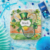 St. Patrick's Day for Tennis Player Party Pappteller (Party)