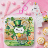 St. Patrick's Day for Tennis Player Party Pappteller (Party)