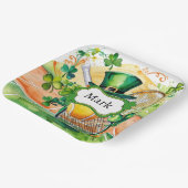 St. Patrick's Day for Tennis Player Party Pappteller (Gewinkelt)