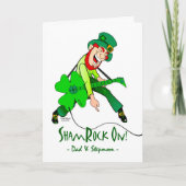 St. Patrick's Day for Vater and Stepmuth, Leprecha Karte (Vorderseite)